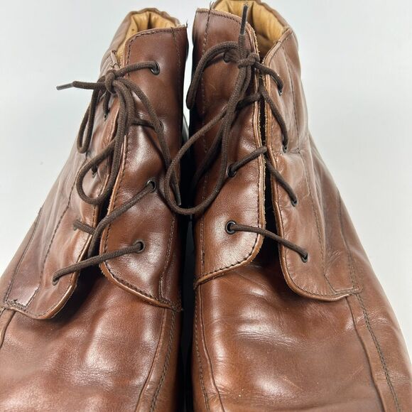 Bostonian Strada Made in‎ Italy Brown Lace Up Boots Size 13 Men\'s Leather main image 15